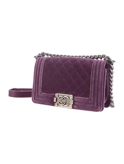 chanel small velvet boy bag|velvet chanel bags for women.